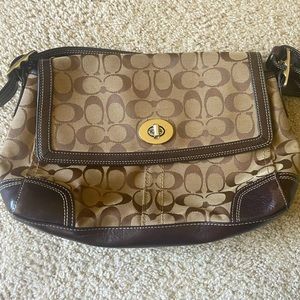 Like New Brown Coach Shoulder Bag